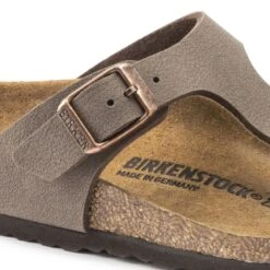 Birkenstock Gizeh Birko-Flor Nubuck Mocha -Birkenstock 1002362 detail 1