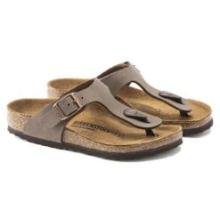 Birkenstock Gizeh Birko-Flor Nubuck Mocha -Birkenstock 1002362 pair