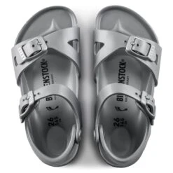 Birkenstock Rio Kids EVA Metallic Silver -Birkenstock 1003533 top