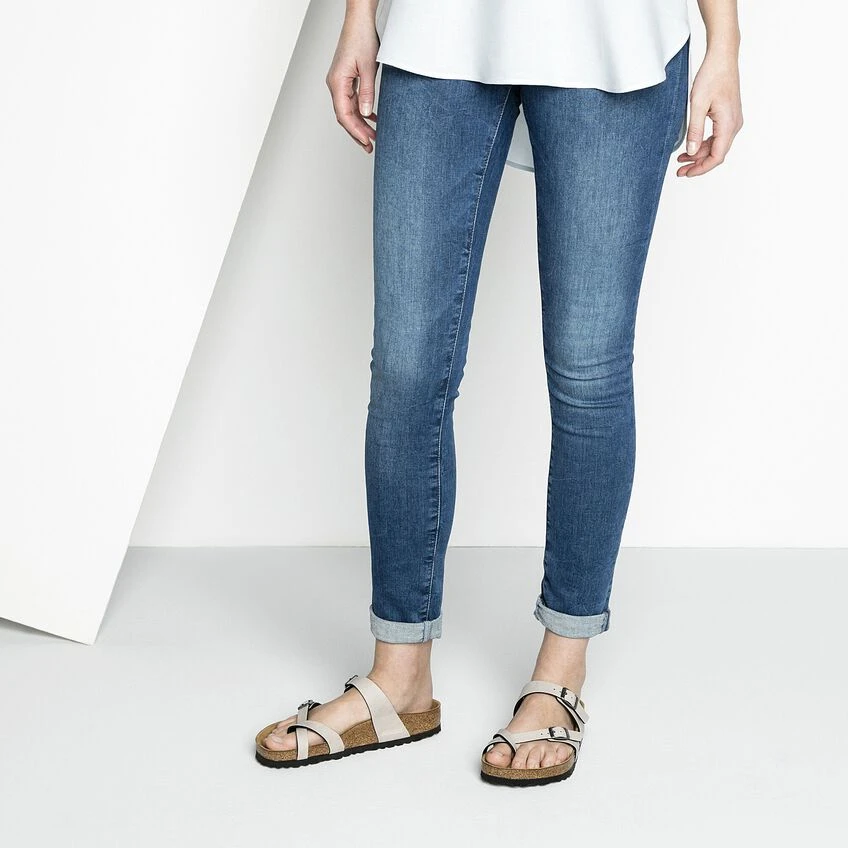 Birkenstock Mayari Birko-Flor Pull Up Stone 3 Birkenstock Mayari Birko-Flor Pull Up Stone - Image 3