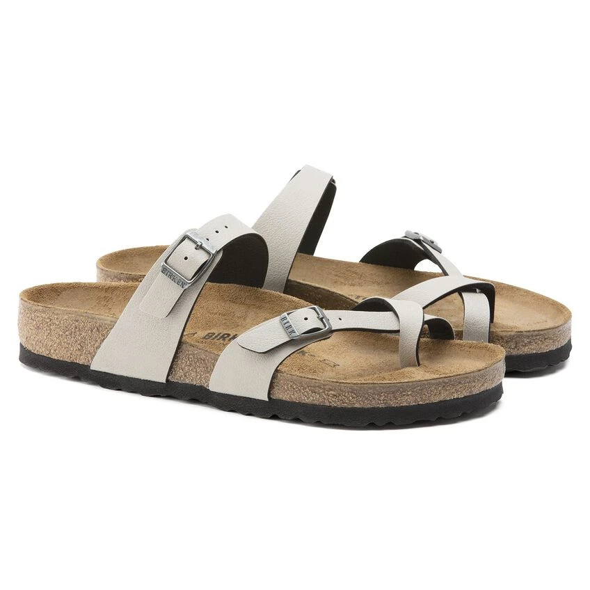 Birkenstock Mayari Birko-Flor Pull Up Stone 8 Birkenstock Mayari Birko-Flor Pull Up Stone - Image 8