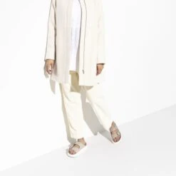 Arizona Platform Suede Leather Taupe -Birkenstock 1018135 f look f