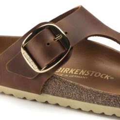 Birkenstock Gizeh Big Buckle Oiled Leather -Birkenstock 1018785 detail 1
