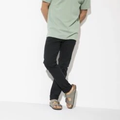 Birkenstock Arizona Nubuck Leather Desert Buck Whale Gray -Birkenstock 1019006 f look m