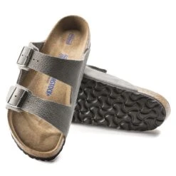 Birkenstock Arizona Nubuck Leather Desert Buck Whale Gray -Birkenstock 1019006 sole