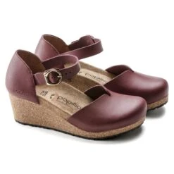 Mary Natural Leather Wine -Birkenstock 1020062 pair