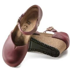 Mary Natural Leather Wine -Birkenstock 1020062 sole