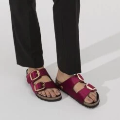 Birkenstock Arizona Big Buckle Velvet -Birkenstock 1020152 f closeup f