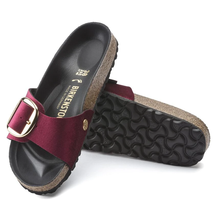 Birkenstock Madrid Big Buckle Rivet Logo Velvet 5 Birkenstock Madrid Big Buckle Rivet Logo Velvet - Image 5