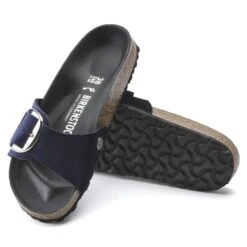 Birkenstock Madrid Big Buckle Velvet -Birkenstock 1020160 sole