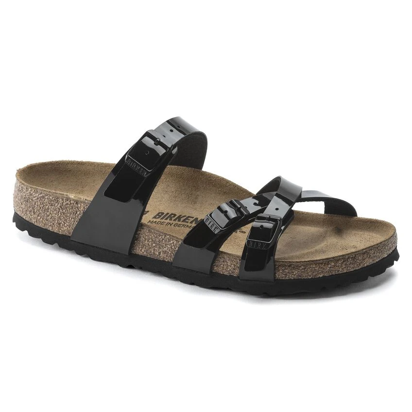 Birkenstock Franca Birko-Flor Patent Patent Black 1 Birkenstock Franca Birko-Flor Patent Patent Black