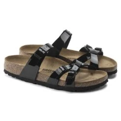 Birkenstock Franca Birko-Flor Patent Patent Black 15 Birkenstock Franca Birko-Flor Patent Patent Black -Birkenstock 1020177 pair
