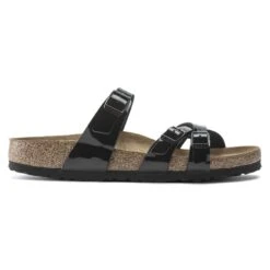 Birkenstock Franca Birko-Flor Patent Patent Black 16 Birkenstock Franca Birko-Flor Patent Patent Black -Birkenstock 1020177 side