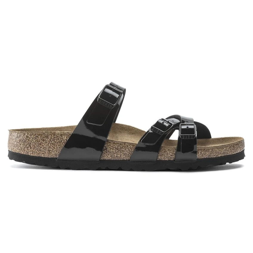 Birkenstock Franca Birko-Flor Patent Patent Black 8 Birkenstock Franca Birko-Flor Patent Patent Black - Image 8