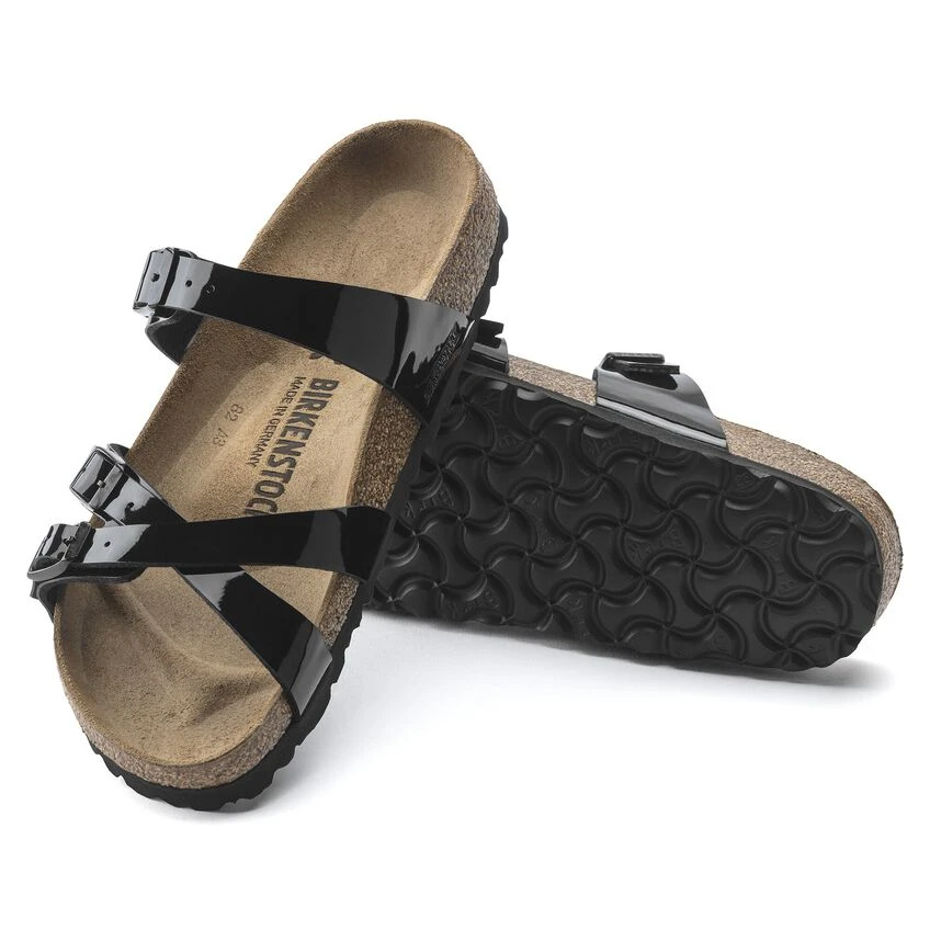 Birkenstock Franca Birko-Flor Patent Patent Black 5 Birkenstock Franca Birko-Flor Patent Patent Black - Image 5