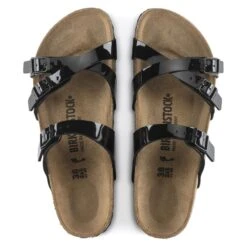 Birkenstock Franca Birko-Flor Patent Patent Black 14 Birkenstock Franca Birko-Flor Patent Patent Black -Birkenstock 1020177 top