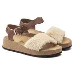Glenda Natural Leather/Shearling 15 Glenda Natural Leather/Shearling -Birkenstock 1020217 pair