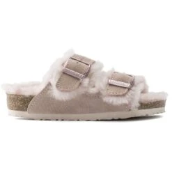 Birkenstock Arizona Shearling Kids Suede Leather -Birkenstock 1020580 side