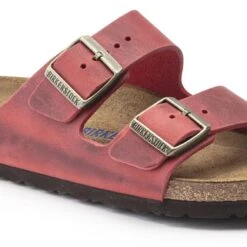 Birkenstock Arizona Oiled Leather Fire Red -Birkenstock 1020730 detail 1