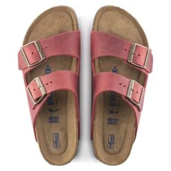 Birkenstock Arizona Oiled Leather Fire Red -Birkenstock 1020730 top