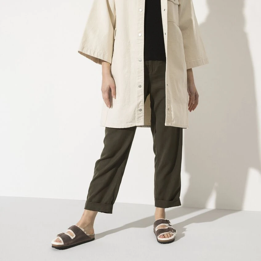 Birkenstock Arizona Shearling Oiled Leather 3 Birkenstock Arizona Shearling Oiled Leather - Image 3