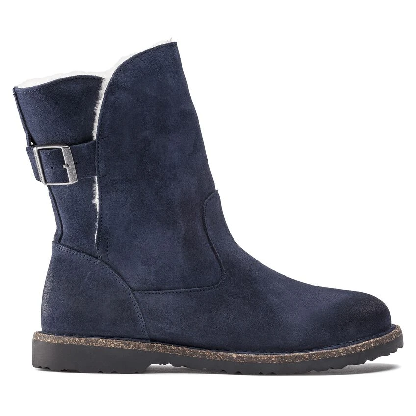 Birkenstock Uppsala Shearling Suede Leather Navy 6 Birkenstock Uppsala Shearling Suede Leather Navy - Image 6