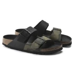 Birkenstock Arizona Split Birko-Flor Black/Desert Soil Camo Green 14 Birkenstock Arizona Split Birko-Flor Black/Desert Soil Camo Green -Birkenstock 1021131 pair
