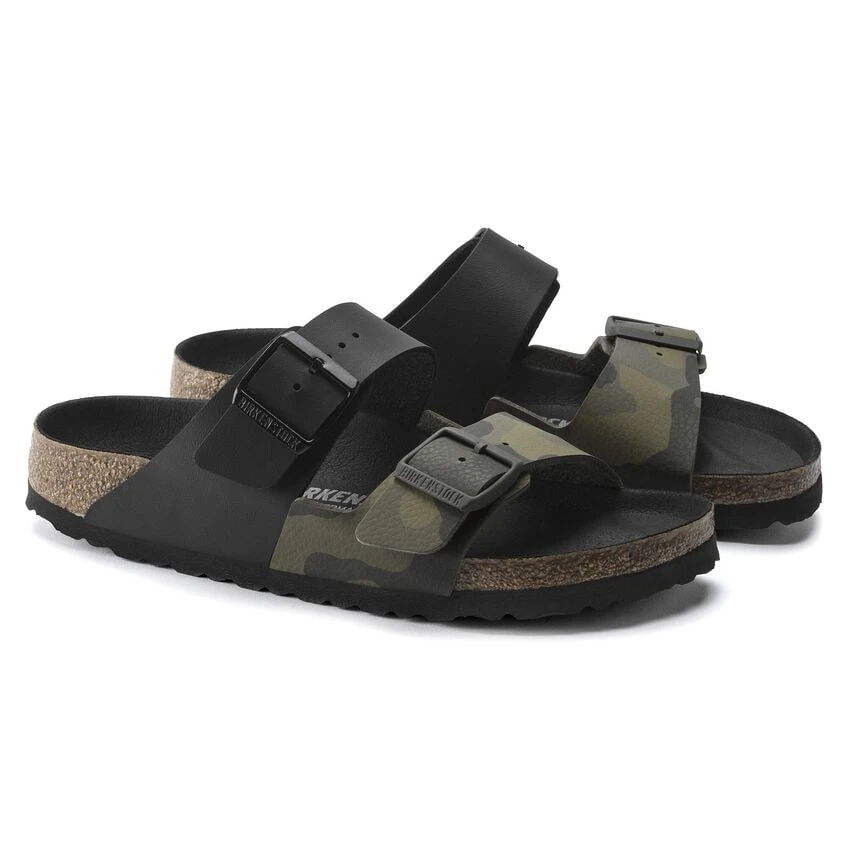 Birkenstock Arizona Split Birko-Flor Black/Desert Soil Camo Green 6 Birkenstock Arizona Split Birko-Flor Black/Desert Soil Camo Green - Image 6