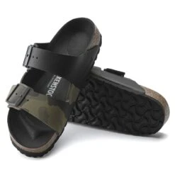 Birkenstock Arizona Split Birko-Flor Black/Desert Soil Camo Green 12 Birkenstock Arizona Split Birko-Flor Black/Desert Soil Camo Green -Birkenstock 1021131 sole