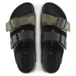 Birkenstock Arizona Split Birko-Flor Black/Desert Soil Camo Green 13 Birkenstock Arizona Split Birko-Flor Black/Desert Soil Camo Green -Birkenstock 1021131 top