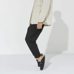 Birkenstock Boston Suede Leather Black -Birkenstock 1023452 f look m