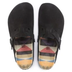 Birkenstock Boston Suede Leather Black -Birkenstock 1023452 top