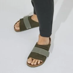 Birkenstock Kyoto Nubuck/Suede Leather 13 Birkenstock Kyoto Nubuck/Suede Leather -Birkenstock 1023831 f closeup m