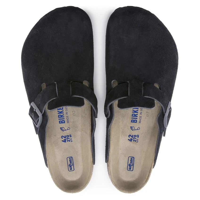 Birkenstock Boston Suede Leather Midnight 8 Birkenstock Boston Suede Leather Midnight - Image 8