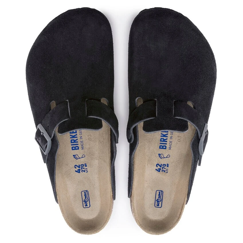 Birkenstock Boston Suede Leather Midnight 7 Birkenstock Boston Suede Leather Midnight - Image 7