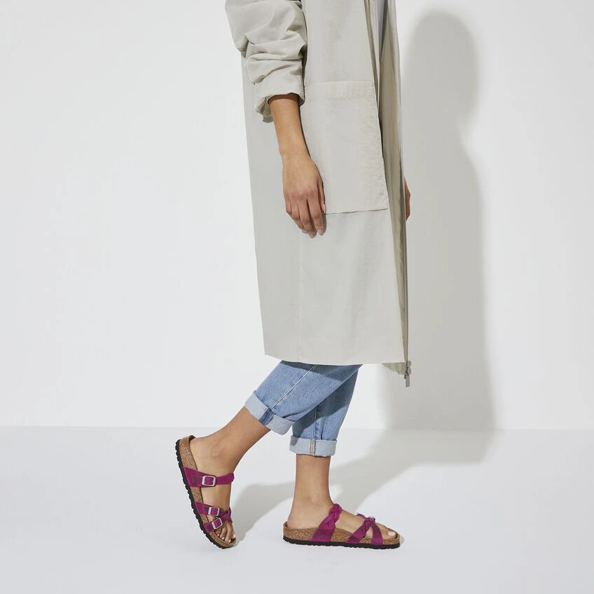Birkenstock Franca Braid Oiled Leather Festival Fuchsia 3 Birkenstock Franca Braid Oiled Leather Festival Fuchsia - Image 3