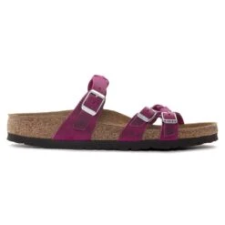 Birkenstock Franca Braid Oiled Leather Festival Fuchsia 16 Birkenstock Franca Braid Oiled Leather Festival Fuchsia -Birkenstock 1023978 side