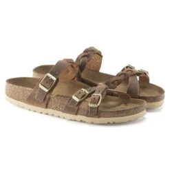 Birkenstock Franca Braid Oiled Leather -Birkenstock 1024052 pair