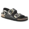 Birkenstock Milano Big Buckle Natural Leather Patent
