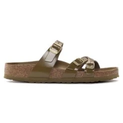 Birkenstock Franca Natural Leather Patent -Birkenstock 1024186 side