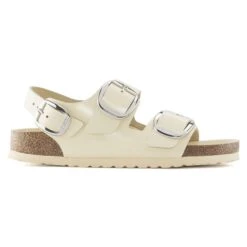 Birkenstock Milano Big Buckle Natural Leather Patent -Birkenstock 1024207 side