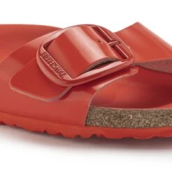 Birkenstock Madrid Big Buckle Natural Leather Patent -Birkenstock 1024272 detail 1