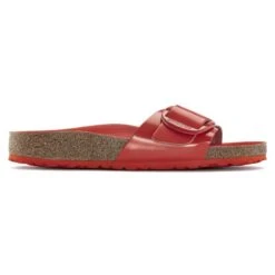 Birkenstock Madrid Big Buckle Natural Leather Patent -Birkenstock 1024272 side
