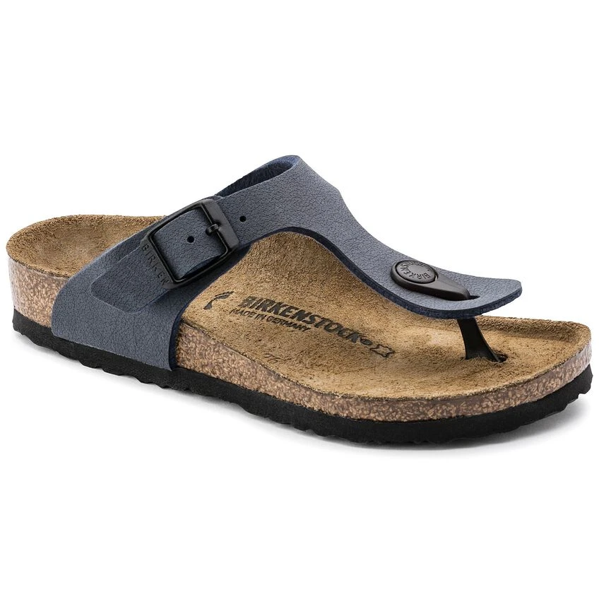 Birkenstock Gizeh Birko-Flor Nubuck Navy 1 Birkenstock Gizeh Birko-Flor Nubuck Navy