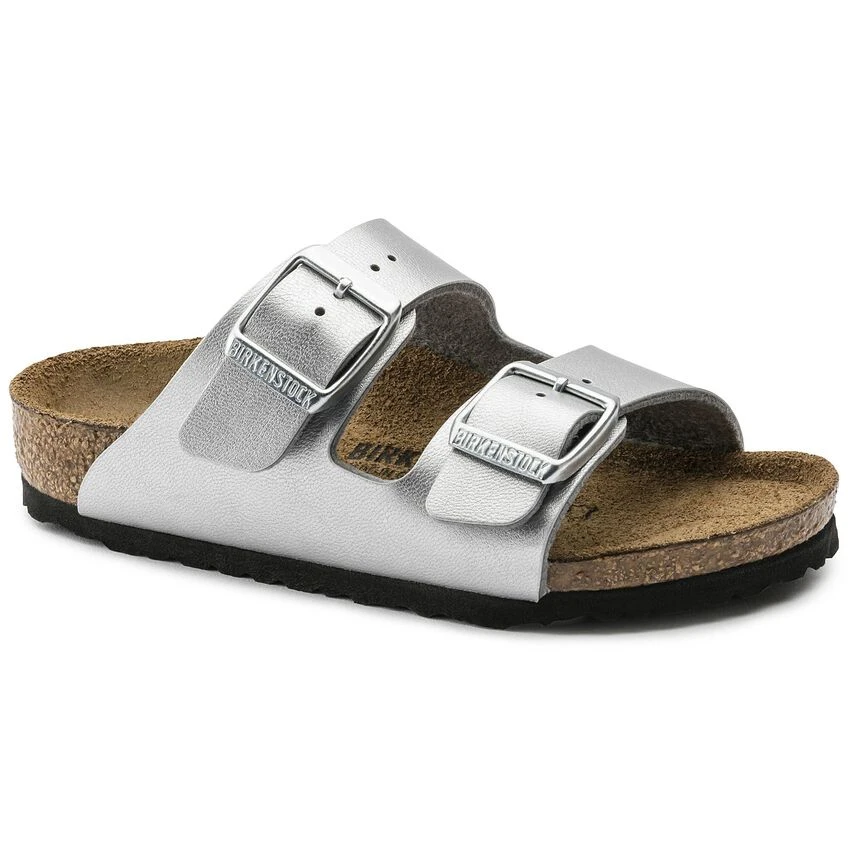 Birkenstock Arizona Birko-Flor Silver 1 Birkenstock Arizona Birko-Flor Silver