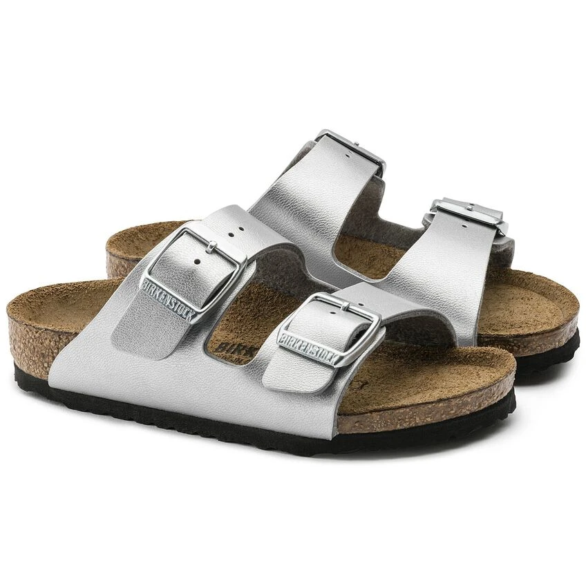 Birkenstock Arizona Birko-Flor Silver 7 Birkenstock Arizona Birko-Flor Silver - Image 7